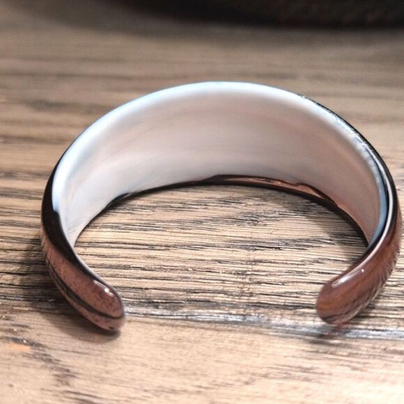 Unique Vintage Venetian Art Glass Cuff Bracelet - Picture 3 of 7